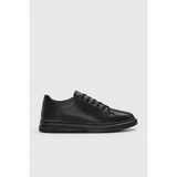 Fast Step Hakiki Deri Erkek Casual Ayakkabı 126MA443 - Siyah