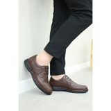 Fast Step Hakiki Deri Erkek Casual Ayakkabı 126MAF963 - Kahverengi