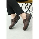 Fast Step Hakiki Deri Erkek Casual Ayakkabı 126SMA480 - Kahverengi