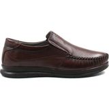 Fast Step Hakiki Deri Erkek Casual Ayakkabı 161MA125 - Kahverengi