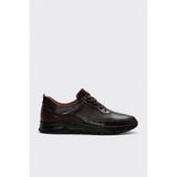 Fast Step Hakiki Deri Erkek Casual Ayakkabı 161MA260 - Kahve Cilt