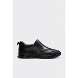 Fast Step Hakiki Deri Erkek Casual Ayakkabı 161MA261 - Siyah