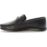 Fast Step Hakiki Deri Erkek Casual Ayakkabı 628MAF44DUZ - Siyah