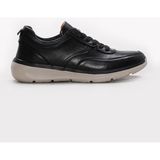 Fast Step Hakiki Deri Erkek Casual Ayakkabı 742MA252012 - Siyah