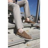 Fast Step Hakiki Deri Erkek Casual Ayakkabı 819MA020LP - Vizon Süet