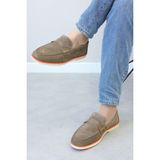 Fast Step Hakiki Deri Erkek Casual Ayakkabı 819MA050LP - Vizon Süet