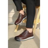 Fast Step Hakiki Deri Erkek Casual Ayakkabı 951MA071TRM - Kahverengi