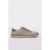 Fast Step Hakiki Deri Erkek Casual Ayakkabı 951MA400 - Bej