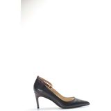 Fast Step Hakiki Deri Kadın Ayakkabı 019ZA21-498 - Siyah - Bordo