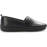 Fast Step Hakiki Deri Kadın Casual Ayakkabı 164ZA2010 - Siyah