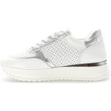 Fast Step Hakiki Deri Kadın Casual Ayakkabı 757ZA25082 - Beyaz - Gümüş