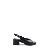 FAST STEP Hakiki Deri Kadın Klasik Sandalet 621ZA906 Siyah 40