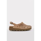 Fast Step Hakiki Deri Kadın Klasik Sandalet 972ZA3502 - Camel