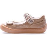 Fast Step Hakiki Deri Kız Çocuk Casual Ayakkabı 006XA1060 - Vizon - Altın