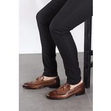 FAST STEP Hakiki Deri Kösele Erkek Klasik Ayakkabı 893MA8802-1