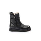 FAST STEP Hakiki Deri Kürklü Siyah Unisex Çocuk Klasik Bot, 29 Beden