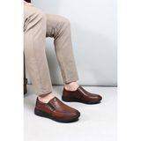 Fast Step Hakiki Deri Ortopedik Erkek Casual Ayakkabı 951MA204 - Kahverengi