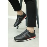 FAST STEP Hakiki Deri Siyah Erkek Casual Ayakkabı 856MA1788