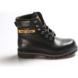 Fast Step Hakiki Deri Unisex Outdoor Bot 938SGA50 - Siyah
