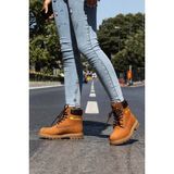 Fast Step Hakiki Deri Unisex Outdoor Bot 938SGA50 - Taba