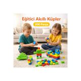 Fast Story Akıllı Küpler 200'lü Puzzle Eğlenceli Öğretici Çocuk Oyunu Beceri Geliştirme Oyunu Eğitici Oyuncak