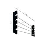 fastbestore Duvara Monte 4'lü Cam Filmi Rafı 1.52cm PPF & Folyo Takılabilir
