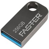 Faster 256 GB Mimi Serisi USB 3.0 Yüksek Hızlı Metal Flash Bellek - Gri