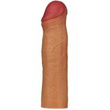 Fastieshop Gerçekçi Dokululu 5 cm Dolgulu Penis Kılıfı - 18 cm