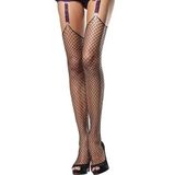 Fastieshop Silikonsuz Geniş Fileli Jartiyer Çorap