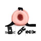 Fastieshop Unisex İçi Boş Belden Bağlamalı Titreşimli Strapon - 16.5 cm
