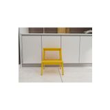 FASTWOOD Basamaklı Ahşap Tabure Sarı Renk