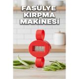 Fasulye Kırpma Makinesi Dilimleme Doğrama, Yeşil Fasulye Dilimleme Kesici Kırmızı