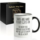 Fatbaby Babalar için Komik Kahve Kupası, Babalar Günü Noel Doğum Günü Hediyeleri, Kız Oğlundan Baba için, Baba Çay Fincanı 325 ml