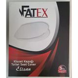 Fatex Elizan ( Akdeniz) ( 36,5 X 43,5 Cm) Normal Kapanan Plastik Klozet Kapağı