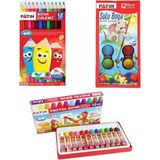 Fatih 12 Li Kuru Boya - 12 Li Sulu Boya - 12 Li Pastel Boya Toplam 36 Parça - Çok Renkli