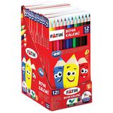 Fatih 12'li Karton Kutu Tam Boy Kuru Boya