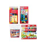 Fatih 12'Li Kuru Boya + Fatih 12'Li Jumbo Mum Boya + Sulu Boya + Keçeli Kalem / 48 Parça Set