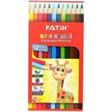 Fatih 12’li Kuru Boya Kalemi Renkli Sanatsal Kalem Seti Ergonomik Tasarım