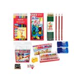 Fatih 12'li Okul Kırtasiye Seti Kuru Sulu Pastel Keçeli Kalem Set