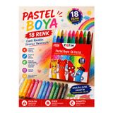 Fatih 18 Renk Pastel Boya Seti Canlı Renkler Okul Ve Sanat İçin