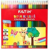 Fatih 24'lü Kuru Boya ( Toplam 24 Parça ) - Çok Renkli