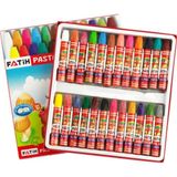 Fatih 24'lü Pastel Boya Seti Renkli Yağlı Pastel Boya 24 Parça Çocuklar İçin Eğlenceli Kullanım