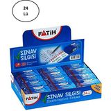 Fatih 24'lü Sınav Silgisi Mavi Renkli Kalem Silgisi Ürün Kodu: FAT.FA36060SLMA
