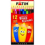 Fatih 33112 Kuru Boya 12 Renk Tam Boy / Kuru Kalem Boya Set - Yeni