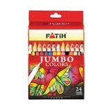 Fatih 33424 24 Renk Karton Kutu Jumbo Tam Boy Kuru Boya