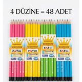 Fatih 4 Düzine Gold Seri Kurşun Kalem - 48 Adet Kurşun Kalem Avantajlı Paket