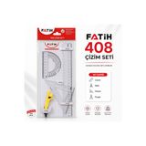 Fatih 408 Çizim Seti Pergel Cetvel İletki Gönye ve Dereceli Cetvel – Geometri, Matematik, Teknik Çizim, Okul ve Öğrenci Seti