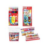 Fatih 4'ü Boyama Seti 12 Renk Pastel+ Sulu Boya + Kuru Boya + Keçeli Kalem