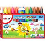 Fatih 50290 Crayon Jumbo Üçgen 12 Renk Kuru Boya