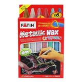 Fatih 6 Renk Metalik Crayon Jumbo Mum Boya
